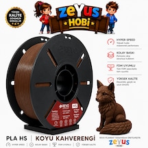 Generic Pla Hs Hyper Speed Filament Koyu Kahverengi 1.75 Mm 1000 Gr Koyu Kahverengi Filament