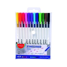 Keyroad Fineliner Renkli Kalem Seti 0,4 12li