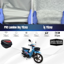 Apachi Myra Motosiklet Branda Çanta Topcase Uyumlu Motor Brandası
