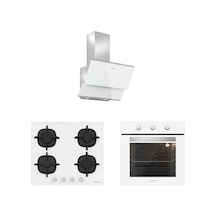 Silverline BO6503W01 - CS5427W01 - 3490 Oslo 60 Beyaz Ankastre Set
