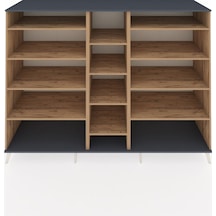 Kronos Dolap 11 Raflı 220x59x163 Çam-antrasit/çam Antrasit/çam