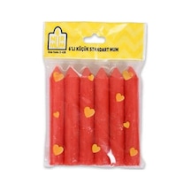 X-430 6lı Küçük Standart Mum Çok Renkli
