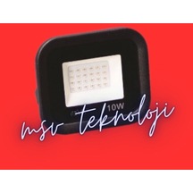 220 Volt 10 Watt Kırmızı Işık Slim Led Projektör Ip65