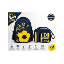 Fenerbahçe Lisanslı 3d Suni Deri Detaylı Okul Çantası 26784+ Beslenme Çantası 26760 Çok Renkli