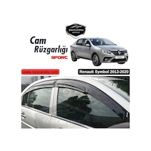 Renault Symbol 2013-2020 Uyumlu Mugen Cam Rüzgarlığı Seti Piano Black 4'lü İthal 00 Şüscaroto Aksesuar