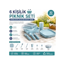 32 Parça Piknik Seti Kullanışlı Pratik Karışık/çok Renkli