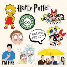 Flim Dizi Karışık Desen Tasarım A5 Stickers Çıkartma Pytkstk025