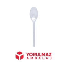Kullan At Küçük Plastik Süp Kaşık 100 Lü Şeffaf