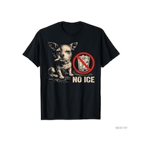 Flood Of Style No Ice Lütfen Sigara İçme Chihuahua Meme T-shirt Erkekler Kadınlar Için % 100% Pamuklu T Shir Siyah