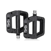 Neevoyu Dağ Bisikleti Naylon Pedalı - Rulmanlı, Kayma Engellici Tırnaklı, 9/16" Uyumlu, Siyah