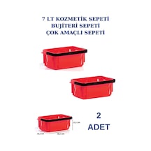 2 adet 7 Litre Kozmetik Sepeti Bijuteri Sepeti Kırtasiye Sepeti K
