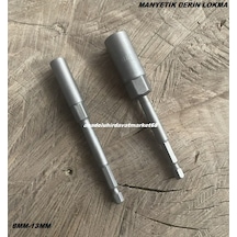 Byt 13mm Uzun Lokma Uç 8mm Manyetik Bits Uç Somun Sıkma Ucu 8-13 Lokma Uç 12cm 2pcs