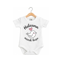 Babylimon Halasının Minik Kuşu Kısa Kol Çıtçıtlı Bebek Body Beyaz - 936542296 Beyaz