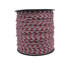 Mg Ropes Bileklik,outdoor Ve Hobi Paracord İp 4 Mm No:45 10 Metre Bordo Gri Desen