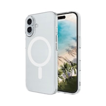 Kılıfist Apple Uyumlu iPhone 17 Kılıf Zore M-safe Şarj Özellikli Şeffaf Kamera Çerçeveli Porto Kapak - Şeffaf Şeffaf
