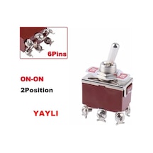 Mr-158a Toggle Swıtch Büyük Boy On- On 6 Bacaklı Vidalı Tek Tarafa Yaylı