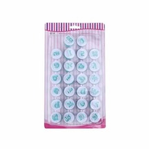 Epinox Profesyonel Basmalı Kalıp & Kopat Küçük Harf Kkp-26 Beyaz - Mavi