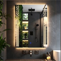 Velano Günışığı Lazer Kumlamalı Lavabo & Banyo Aynası Dokunmatik Sensörlü 80 X 60