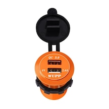 Suntek Araba Alüminyum Alaşımlı Usb Qc3.0 Led Kırmızı