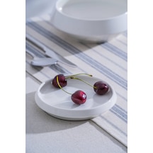 Acar Rumi Yuvarlak Sunum Tabak - 14 Cm Beyaz