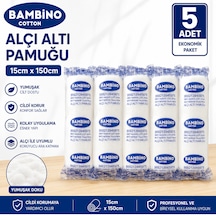 Bambino Alçı Altı Pamuğu 15cm 150cm 5 Adet