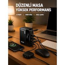 Usb-a Ve Usb-c Girişli Çoklu Şarj Cihazı Standart