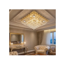 Hanedan 60x60 Kare Avize Altın Altın