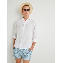 Koton Shorts-mavi Desenli Mavi