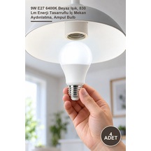 4 Adet Ct-4277b Led Ampul 9w E27 6400k Beyaz Işık, 830 Lm Enerji Tasarruflu İç Mekan Aydınlatma, Ampul Bulb 1