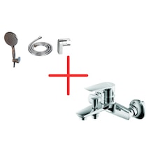 Creavit Sh150-3 Fonksiyonlu El Duşu Ve So2500 Solo Banyo Armatürü Gri
