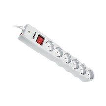 Dexter TSK5011 238J 6'lı Akım Korumalı Priz Beyaz