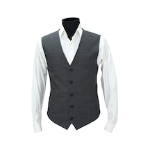 Mentor Regalo Erkek Yelek V Yaka Siyah Desenli 50579