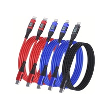 Honeybeeshop 5 Adet İphone Şarj Kablosu Usb C Mfi Nylon Örgülü 2 Metre 5li Set Mavi Mavi Yeşil Yeşil Siyah İphone 14 13 12 11 İpad Uyumlu