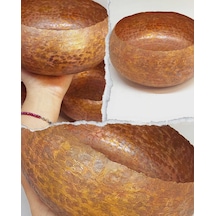 Dekoratif Otantik El Yapımı Bakır Bowl Kase Büyük Boy
