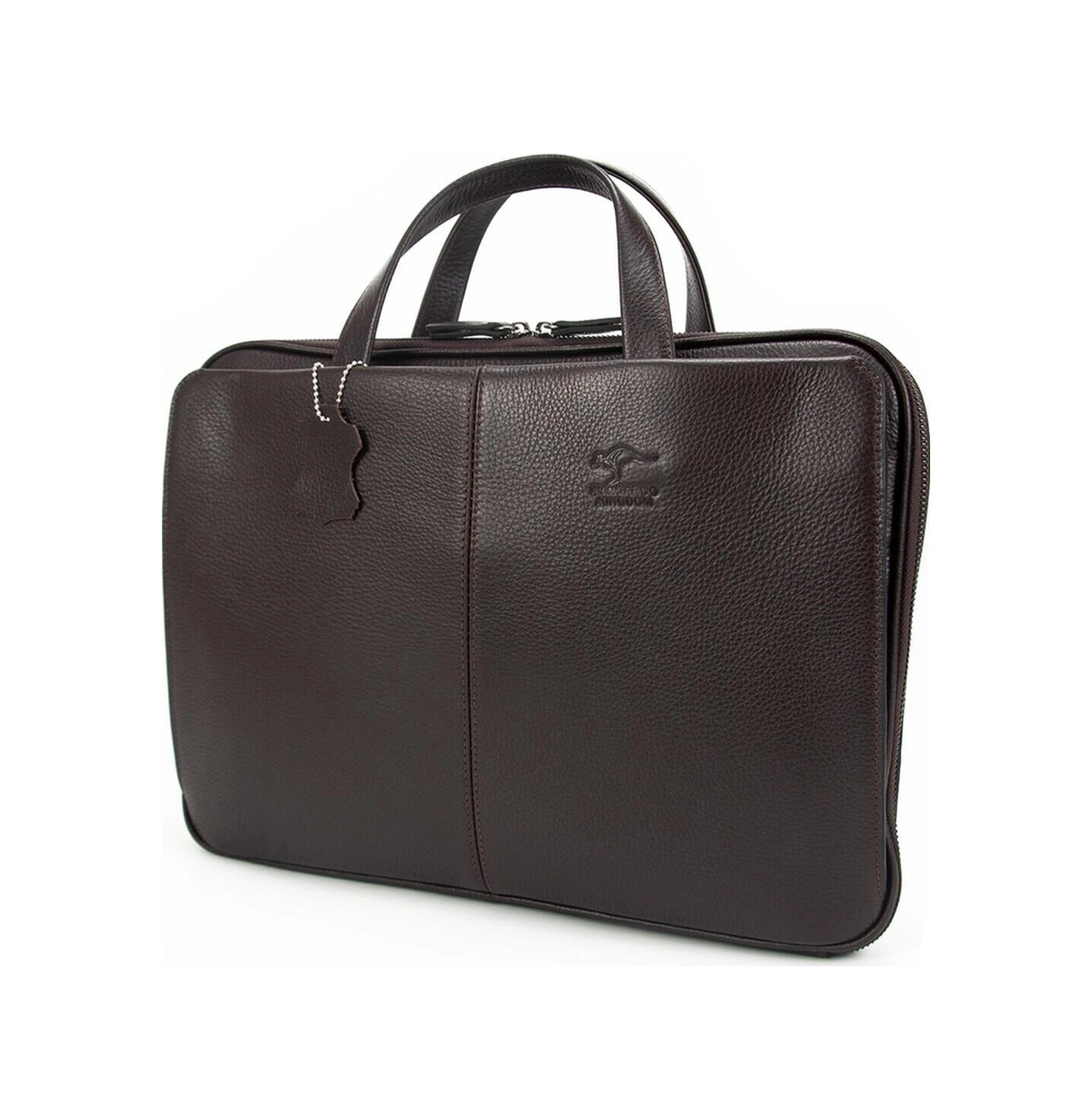 Koyu Kahverengi Erkek Laptop & Evrak Çantası Hakiki Dana Deri 9091-k-112925 Siyah