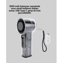 Dijital Ekranlı 100 Kademeli Ayarlanabilir Mini Fan Serinletici