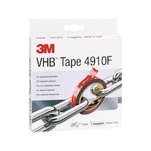 Montaj Bandı Vhb Tape 4910f 19 Mm X 3 M, Rulo, Şeffaf