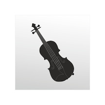 Folyo Sticker Keman 60cm Uzunluk Siyah