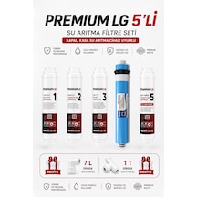 Sucool Arıtma Premium Lg Su Arıtma Filtresi Kapalı Kasa İki Tarafı Ouick 5 Li Filtre Seti 1