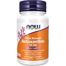 Now Triple Strength Astaxanthin 12 Mg Brain Health , Helps Manage