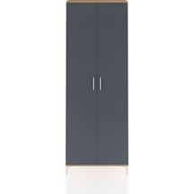 Arges Dolap 2 Raflı 2 Kapaklı Tek Askılı 88x30x243 Çam-antrasit Çam