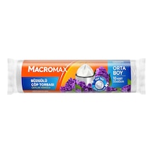 Macromax Büzgülü Leylak Çöp Torbası Orta Boy 10&apos Lu