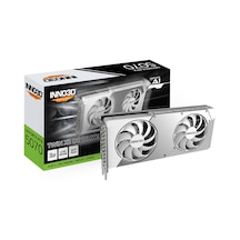 Inno3D GeForce RTX5070 N50702-12D7X-195064W Twin x2 OC 12 GB GDDR7 192 Bit Ekran Kartı Beyaz