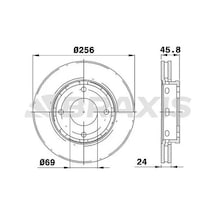 Braxıs Ae0170 Fren Diski On 4605a068 A4544200001 2 Adet