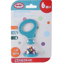 Zuzu Oyuncak Bebek Çıngırağı Çıngır Kartela Mavi