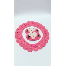 Vintage Şık Tasarım Çocuk Yaka Ve Toka Seti Yeni Trend Pembe Çok Renkli