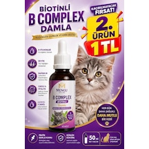 Tüy Dökülmesini Önleyici Ve Tüy Sağlığını Destekleyici Kediler İçin Biotin'li B Complex Damla 50 Ml