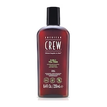 American Crew Crew 3ın1 Tea Tree, 250ml/ 8.45oz Beyaz