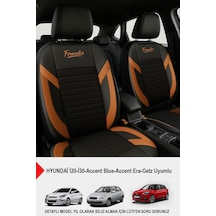 Formentor Tay Tüyü Oto Koltuk Kılıfı Hyundai İ20-i30-accent-blue-era-getz Uyumlu Taba