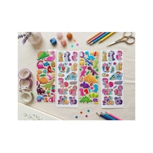68 Adet Kabartmalı Sticker 4 Sayfa Diğer